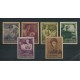 ARGENTINA 1950 GJ 987/92 SAN MARTIN PRUEBAS SERIE COMPLETA EN COLORES NO ADOPTADOS 6 ENSAYOS